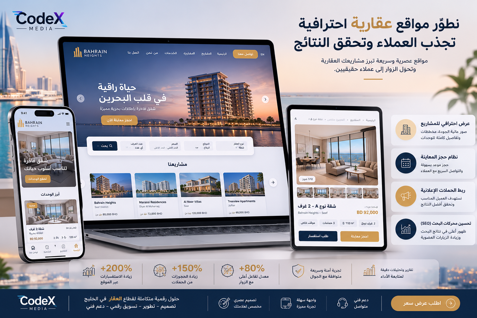 موقع شركة عقارية في الخليج